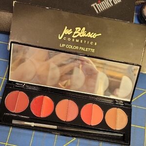 Joe Blasco Lip Color Palette - Red Pink Red Peach Brown 10 Shades New Compact